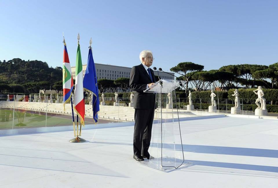 Il Presidente Sergio Mattarella: garantire lo sport a tutti